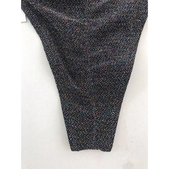 White Fox Boutique Boardwalk Rainbow Lurex String Bikini Bottom Swim - Picture 9 of 11